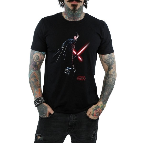 Star Wars: The Last Jedi Mens Kylo Ren Shadow Cotton T-Shirt S Black S