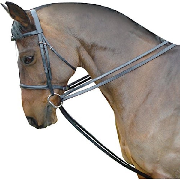 Kincade Läder Drag Reins Set En Storlek Svart Black One Size