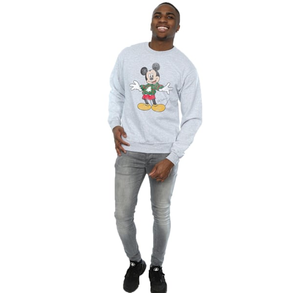 Disney Herr Mickey Mouse Jultröja Sweatshirt M Sports G Sports Grey M