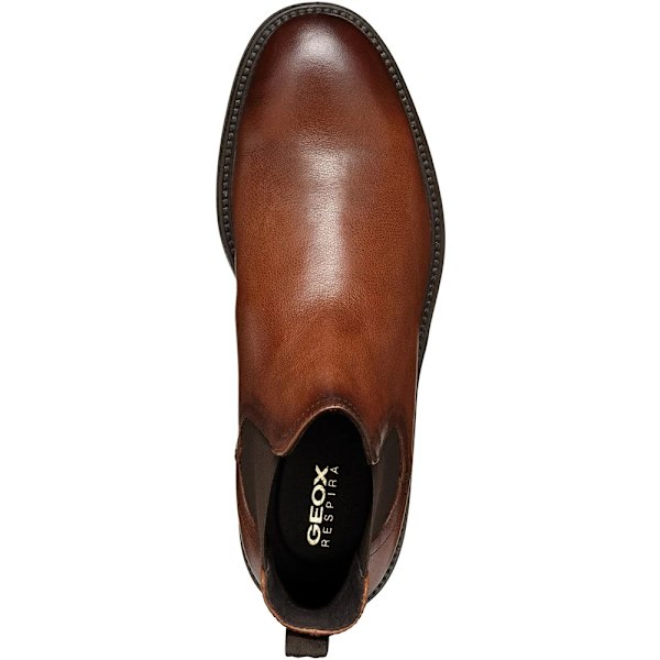 Geox Herr Tiberio Patentläder Ankelboots 8 UK Cognac Cognac 8 UK