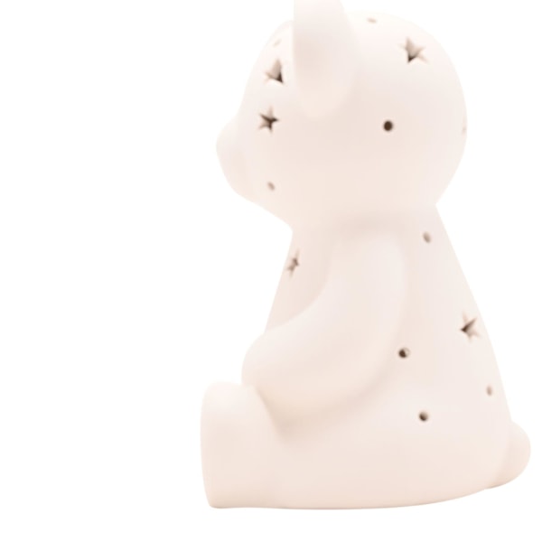 Bambino Keramisk Nattlampa - Teddy One Size Vit White One Size
