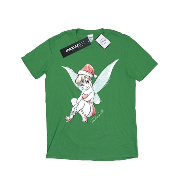 Disney Mens Tinkerbell Christmas Fairy T-Shirt XXL Irländsk Grön Irish Green XXL