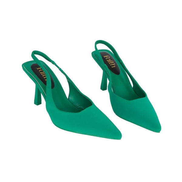 Faith Dam/Dam Carrie Sling Back Court Shoes 5 UK Green Green 5 UK