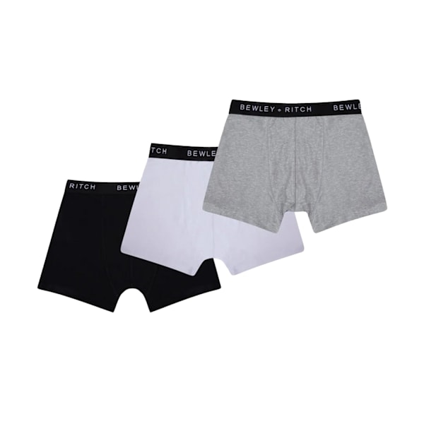 Bewley & Ritch Domoch Boxershorts för män (3-pack) M Grå/Vit Grey/White/Black M