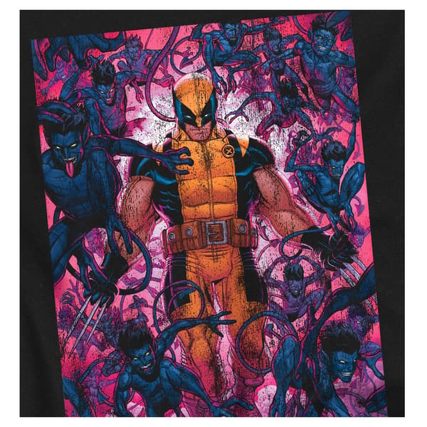 Marvel Unisex Vuxen Wolverine Nightcrawler T-Shirt S Svart Black S
