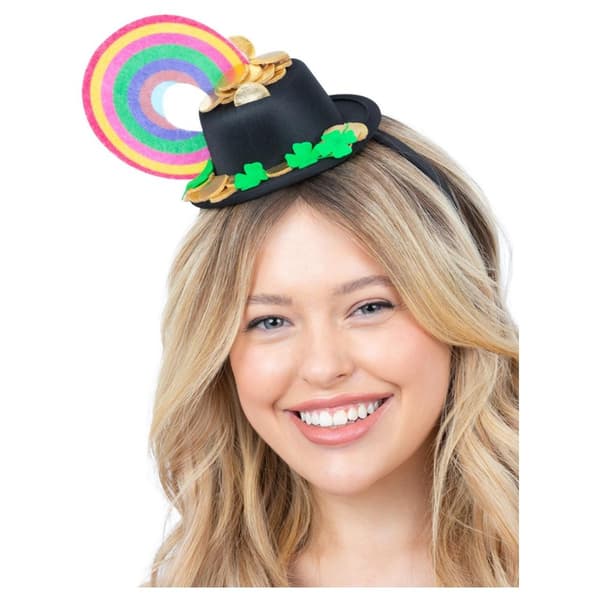 Smiffys Pot O´Gold Minihatt Regnbåge Hårband One Size Multicolo Multicoloured One Size