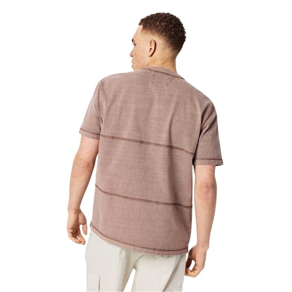 Jack Wills Herr Kontrastrandig Plaggfärgad T-shirt M Brick Brick M