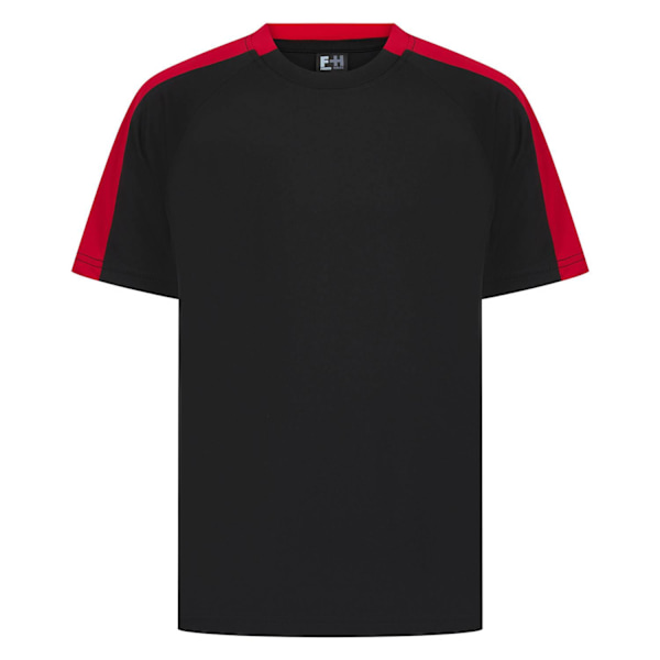 Finden & Hales Barn/Barn Team T-Shirt 13 År Svart/Röd Black/Red 13 Years