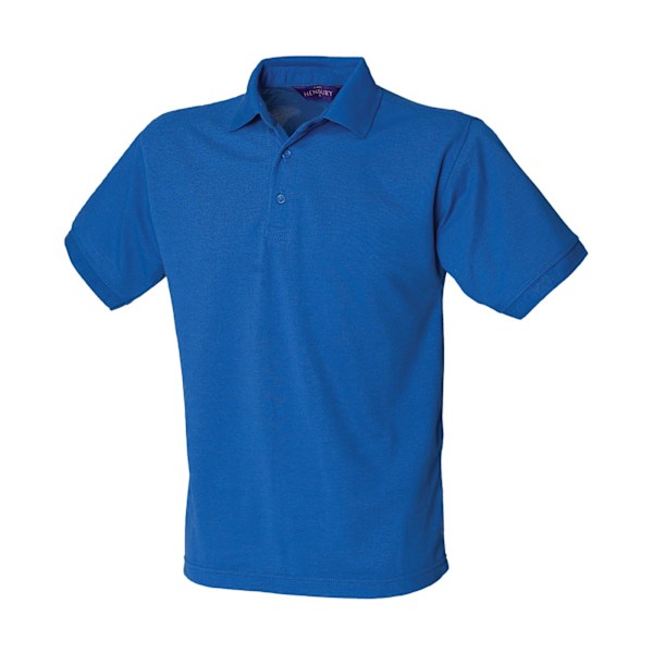 Henbury Herr Polycotton Tung Polotröja XXL Royal Blue Royal Blue XXL