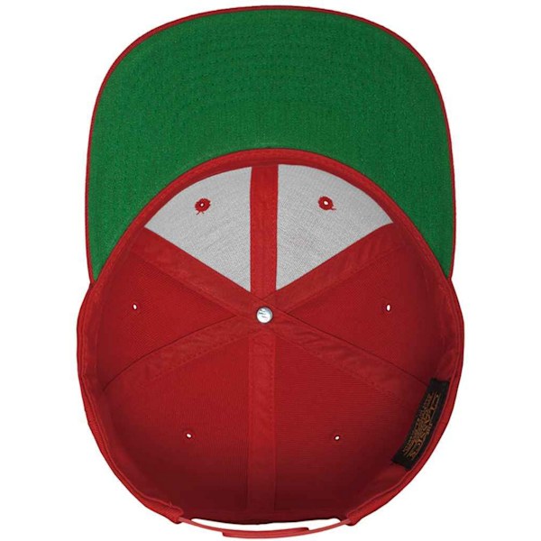 Flexfit Classic Snapback Cap för män, One Size, Röd Red One Size