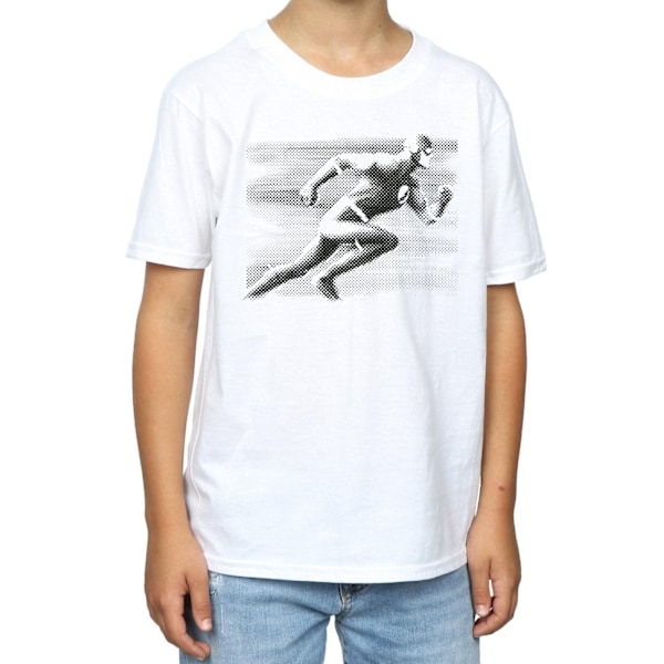 DC Comics Boys The Flash Spot Racer T-shirt 12-13 år Vit White 12-13 Years