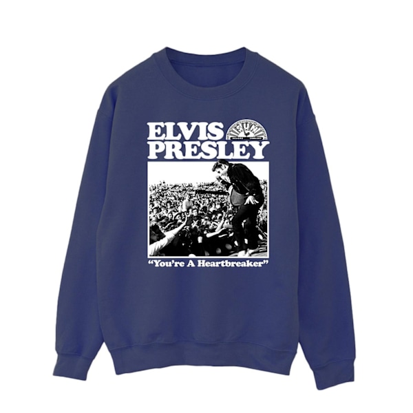 Elvis Mens A Heartbreaker Sweatshirt 4XL Marinblå Navy Blue 4XL