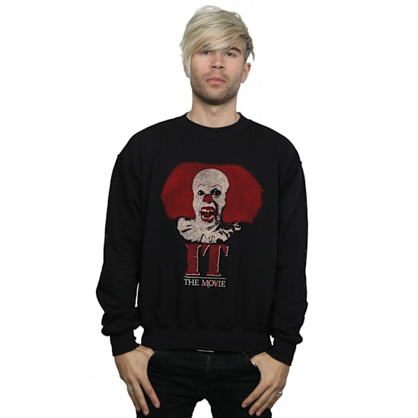 It (1990) Herr Pennywise Clown Logo Sweatshirt S Svart Black S