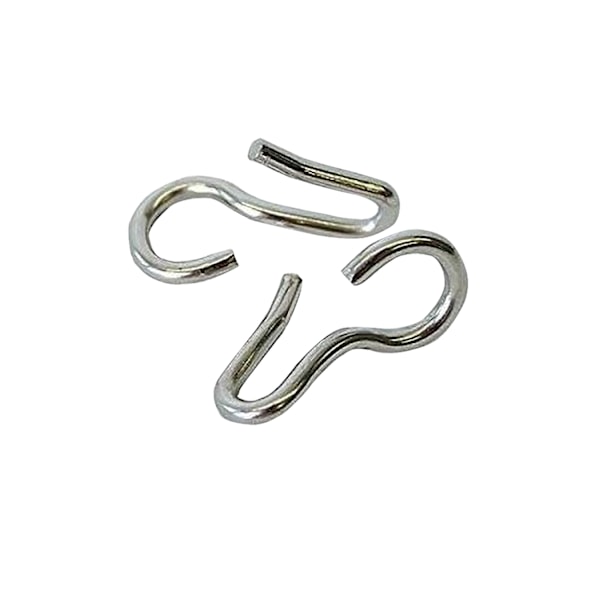 Lorina Curb Chain Hooks (2-pack) One Size Silver Silver One Size