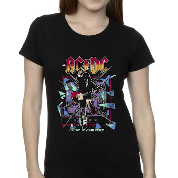 ACDC Dam/Dam Blow Up Your Video Jump Bomull T-shirt L Bla Black L