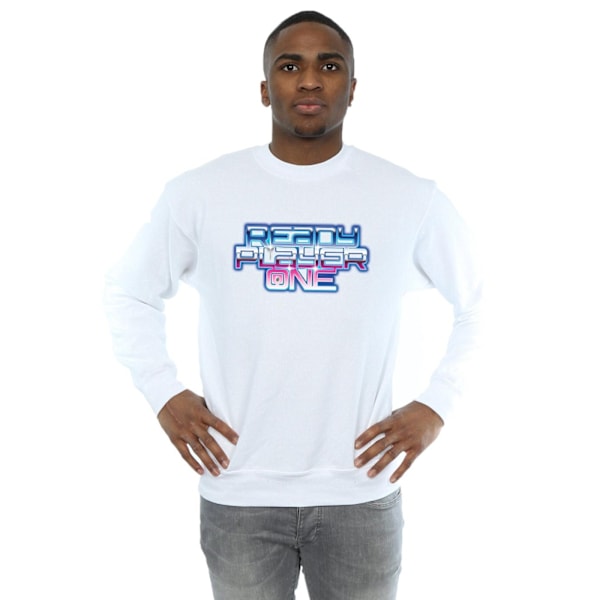 Ready Player One Herr Gradient Logo Sweatshirt 4XL Vit White 4XL