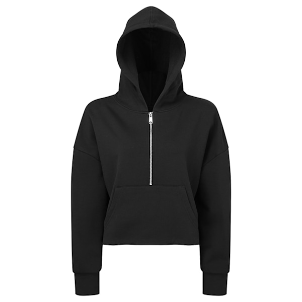 TriDri Dam/Kvinnor Halv Zip Hoodie 6 UK - 8 UK Svart Black 6 UK - 8 UK