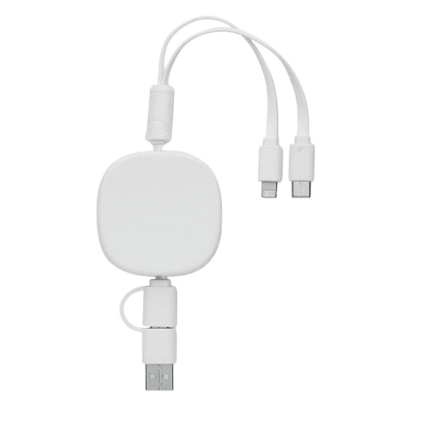 MidOcean Togobam Rektangulär USB-laddare One Size Vit White One Size