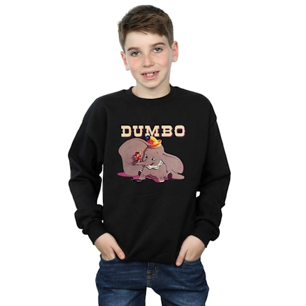 Disney Boys Dumbo Timothy's Trombone Sweatshirt 7-8 år Svart Black 7-8 Years