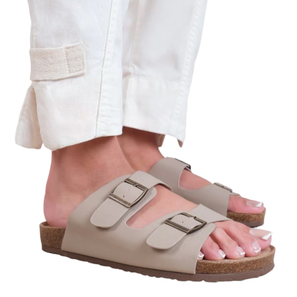 Where's That From Damskor/Damer Willow Nubuck Spänne Detalj Platta Camel 5 UK