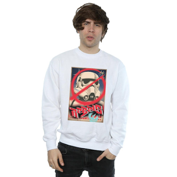 Star Wars Herr Rebels Poster Sweatshirt L Vit White L