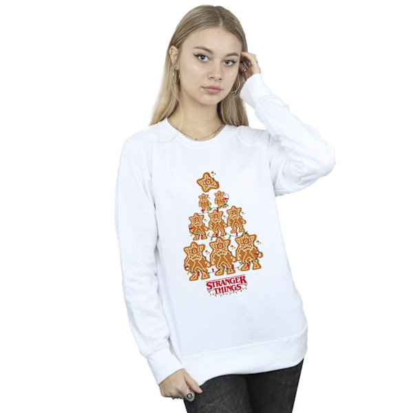 Netflix Dam/Kvinnor Stranger Things Pepparkakströja XL White XL