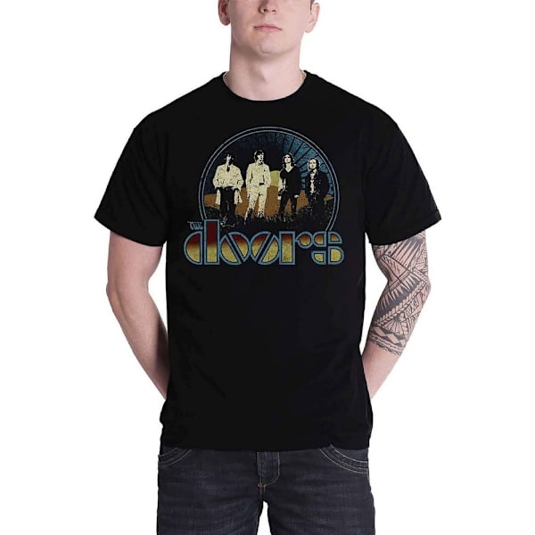 The Doors Unisex Vuxen Vintage Field Bomull T-Shirt XL Svart Black XL
