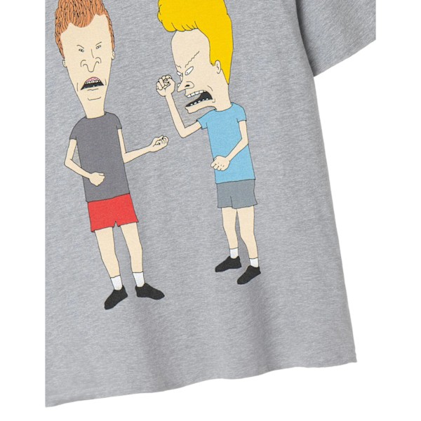 Beavis & Butthead Classic Pose T-shirt för män, grå, storlek M Grey M