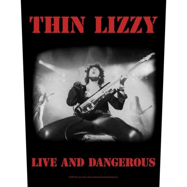 Thin Lizzy Live & Dangerous Patch One Size Röd/Svart/Grå Red/Black/Grey One Size
