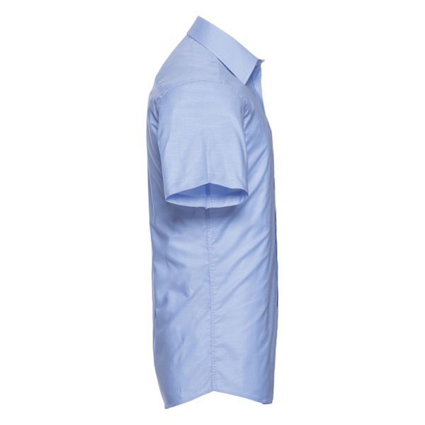 Russell Collection Herr Oxford Easy-Care Skräddarsydd Skjorta 14.5in Oxford Blue 14.5in