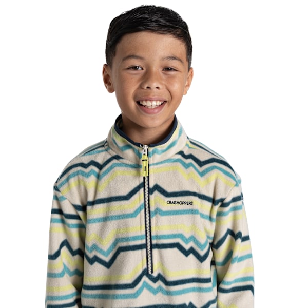 Craghoppers Barn/Barn Bachas Abstrakt Linjer Halv Dragkedja Fleece Key Lime 9-10 Years