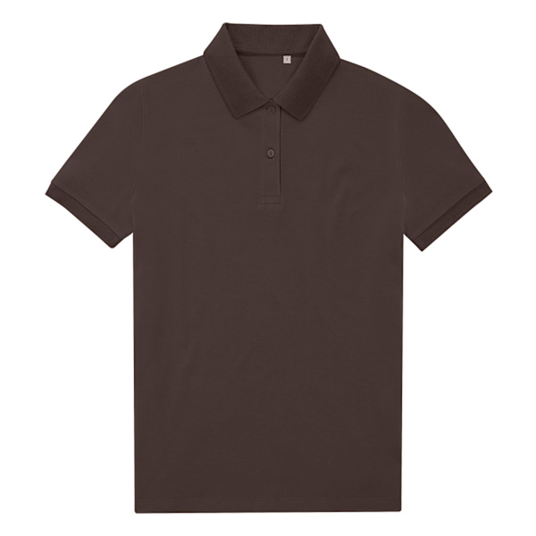 B&C Dam/Damer My Eco Polo Shirt 14 UK Rostad Kaffe Roasted Coffee 14 UK