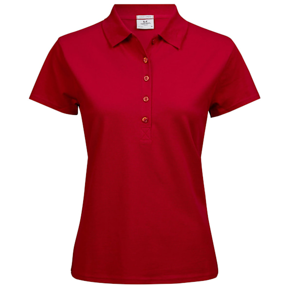 Tee Jays Dam/Damer Lyxig Stretch Kortärmad Polotröja X Red XL