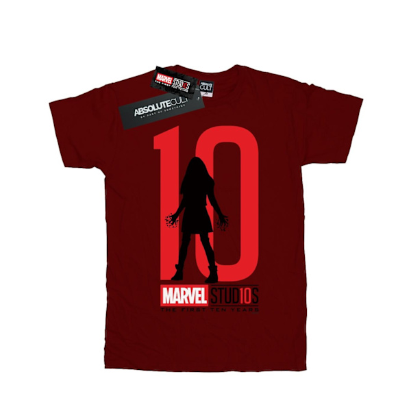 Marvel Studios herr 10 år Scarlet Witch T-shirt S Bourgogne Burgundy S