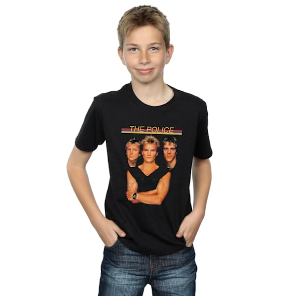 The Police Boys Band Foto T-shirt 9-11 år Svart Black 9-11 Years