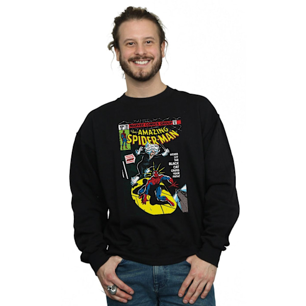 Marvel Herr Spider-Man Black Cat Cover Sweatshirt 4XL Svart Black 4XL