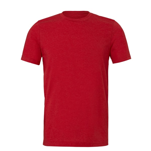 Canvas Triblend T-shirt med rund hals/kortärmad herr 2 Solid Red Triblend 2XL