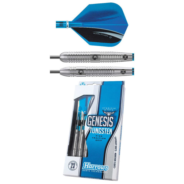 Harrows Genesis Tungsten Dart Set 23g Blå/Silver Blue/Silver 23g