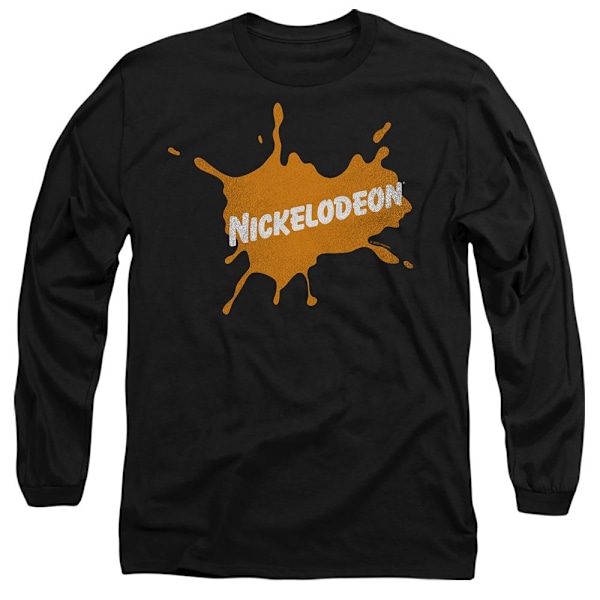 Nickelodeon Unisex Vuxen Retro Burst Logo T-Shirt S Svart Black S