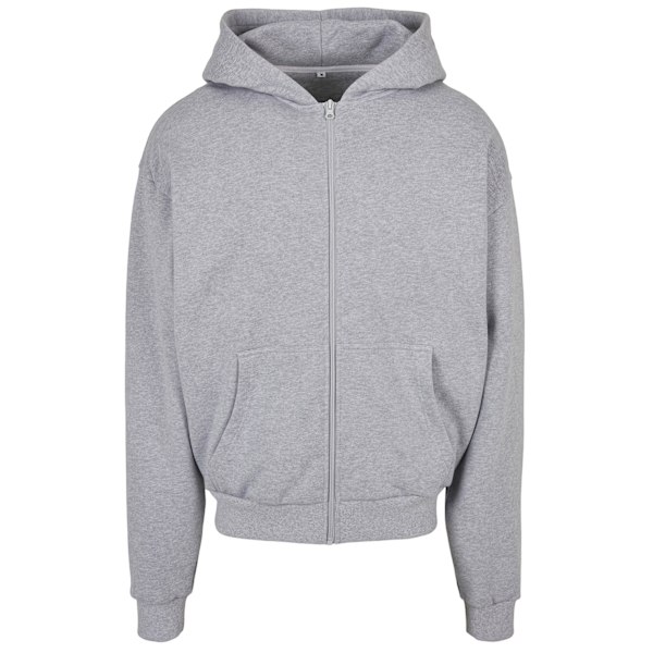 Bygg ditt varumärke Herr Ultra Heavyweight Full Zip Hoodie XL Värme Heather Grey XL