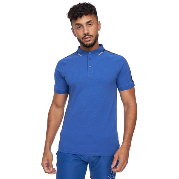 Crosshatch Mens Allred Polotröja S Blå Blue S