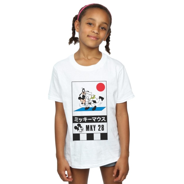 Disney Girls Mickey And Goofy Karate Bomull T-Shirt 5-6 År W White 5-6 Years