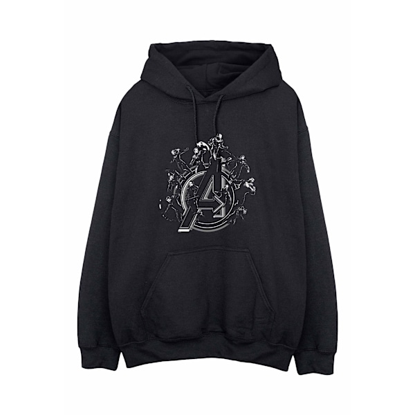 Avengers Endgame Herrarnas Hero Circle Drawstring Hoodie M Svart Black M