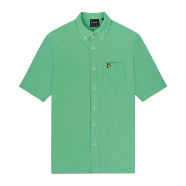 Lyle & Scott Pikétröja för män M Grön Green M