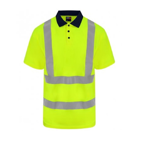 PRO RTX Herr Hög Synlighet Polo Shirt XL Gul/Marinblå Yellow/Navy XL
