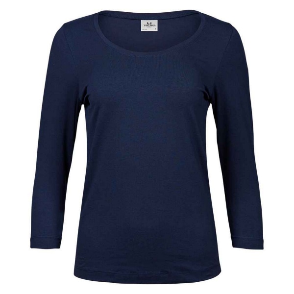 Tee Jays Dam/Dam Stretch 3/4-ärm T-shirt L Marinblå Navy L