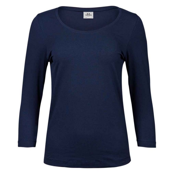 Tee Jays Dam/Dam Stretch 3/4-ärmad T-shirt S Marinblå Navy S