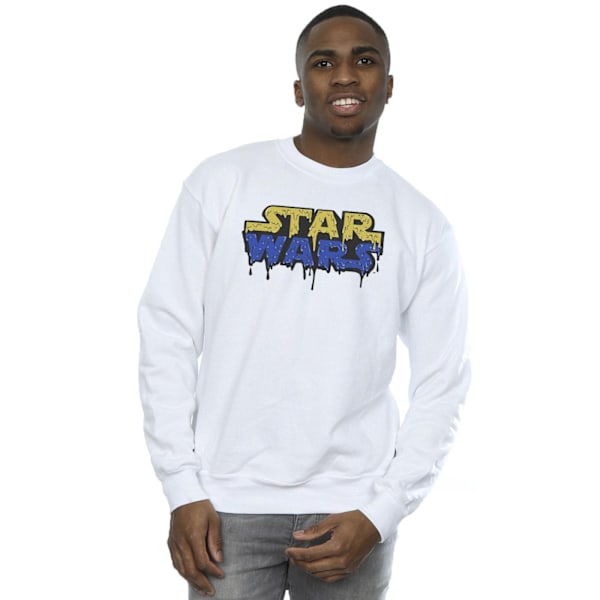 Star Wars Herr Jelly Sweatshirt med logotyp XL Vit White XL