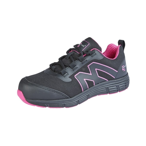 Grafters Dam/Dam Safety Trainers 7 UK Black/Hot Pink Black/Hot Pink 7 UK