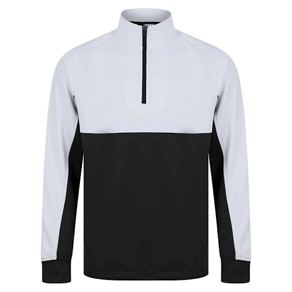 Finden & Hales Barn/Barn Quarter Zip Fleece Top 11-12 År Black/White 11-12 Years